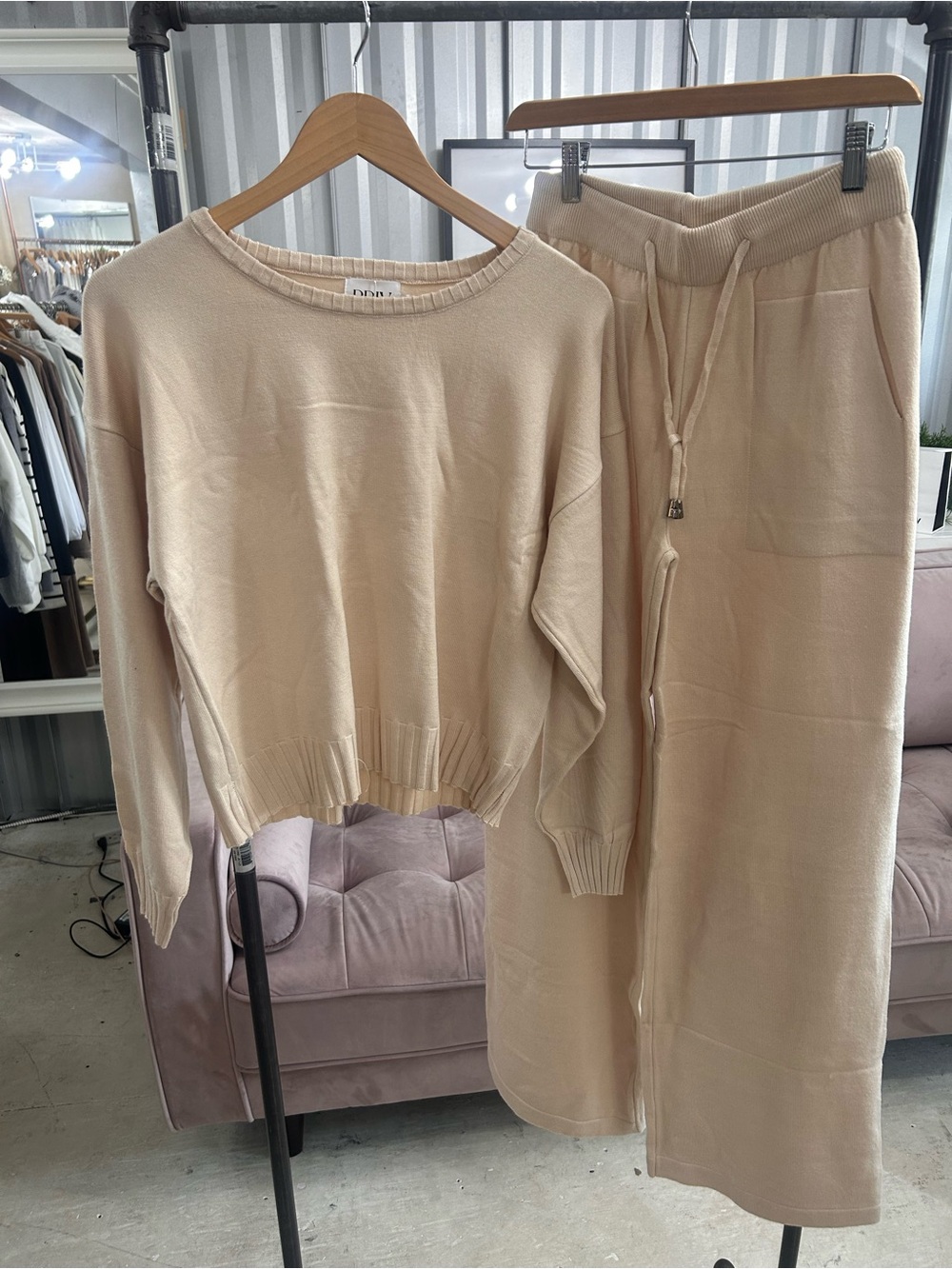 Priv - Cream Knit Set NWT M/L